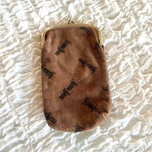 Neiman Marcus Vintage Brown Logo Coin Purse Mini Y2K Classic
